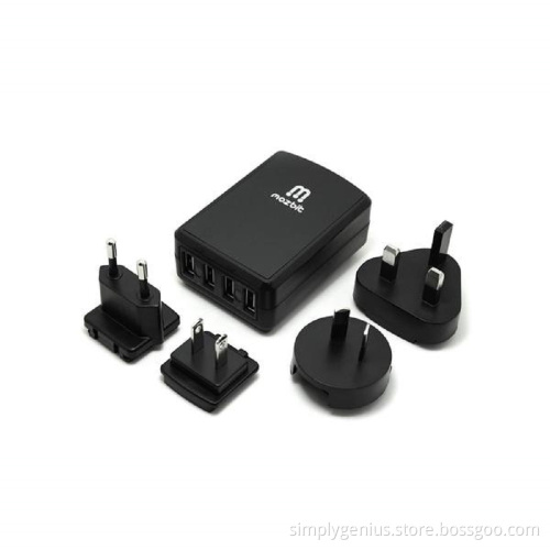 CE Rohs FCC SAA certified universal usb travel multi charger